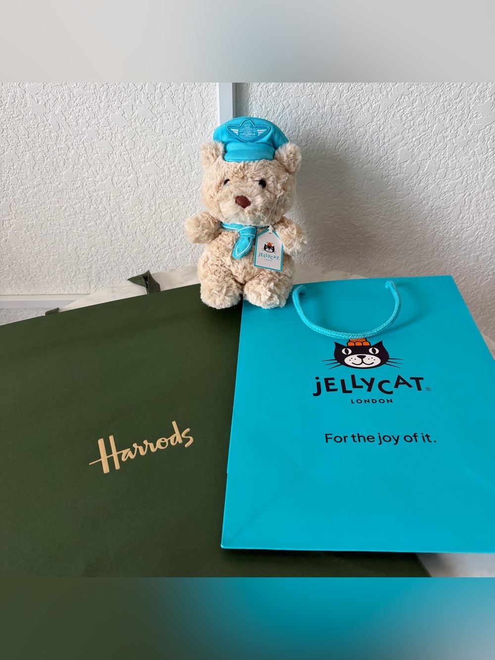 Jellycat Harrods Exclusive Bartholomew Junior Pilot Bear